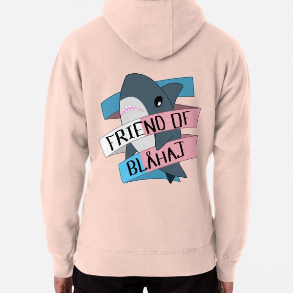 Friend of Blahaj - Trans Banner Pullover Hoodie for Sale by