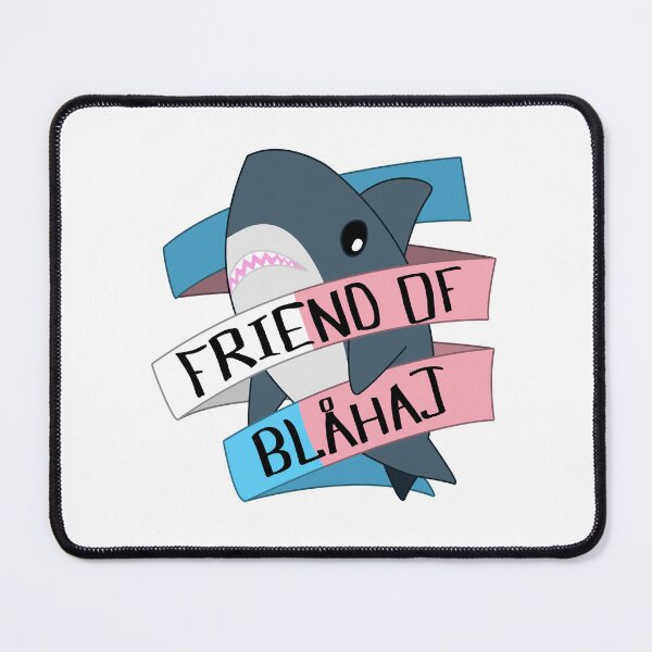 Item preview, Friend of Blahaj - Trans Banner designed and sold by TalenLee.