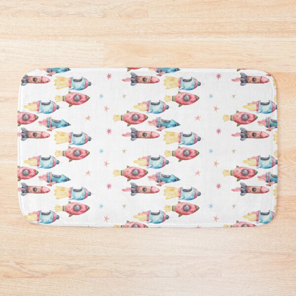 Item preview, space seamless patern with rockets designed and sold by the-myro.