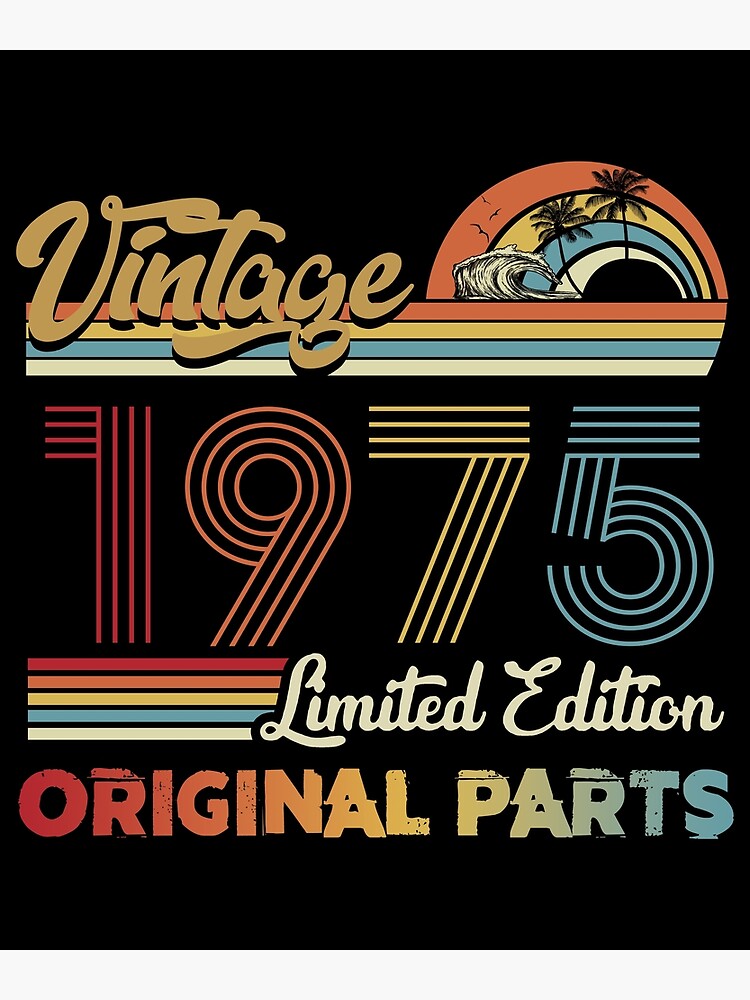 Vintage 1975 Limited Edition Original Parts
