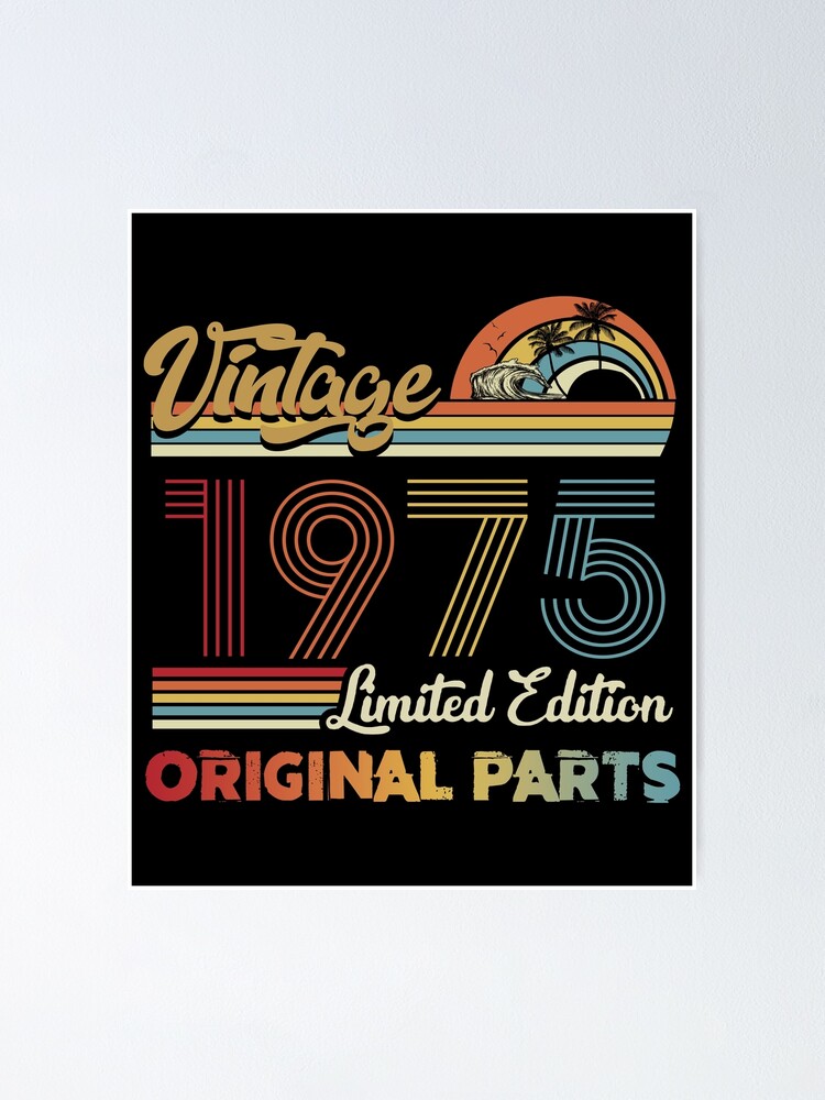 Vintage 1975 Limited Edition Original Parts