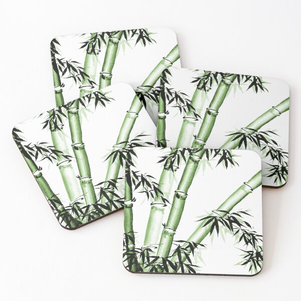 Item preview, Bamboo Chinese Art - two - green - no cally designed and sold by Birgit Moldenhauer.