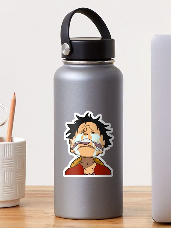 Crying Luffy Of One Piece Sticker For Sale By Garistepi Redbubble