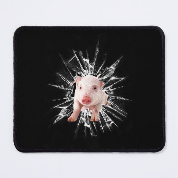 Item preview, Pig behind the broken glass , Pigs Lover designed and sold by HolliuxGift.