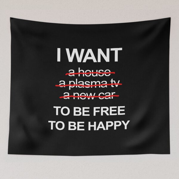 Item preview, I Want To Be Free - Anti Consumerism designed and sold by deepan chandrasekaran.