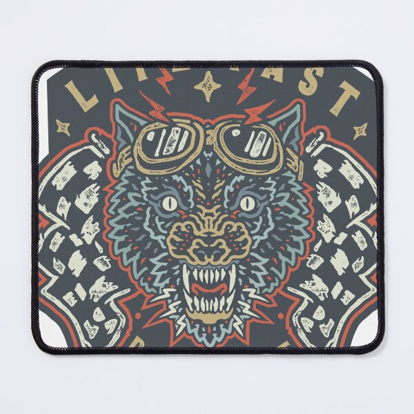 Item preview, Wolf Alpha Rider Vintage Style Illustration designed and sold by krizvector.