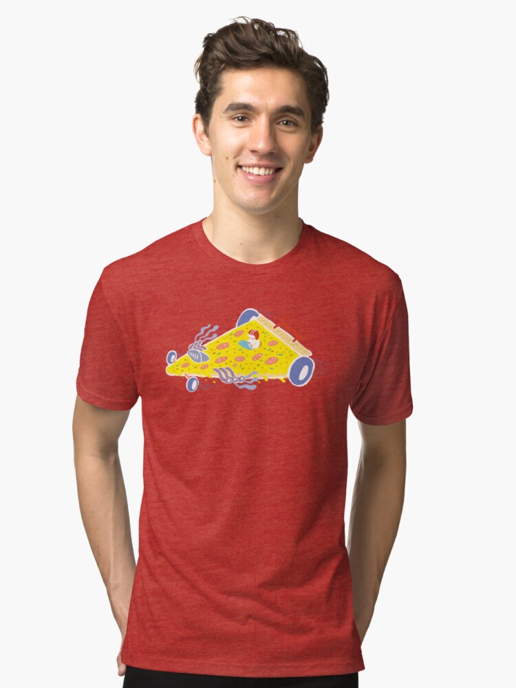 &quot;Speedy Pizza Delivery ™&quot; Tri-blend T-Shirt by BuzzBadsville | Redbubble
