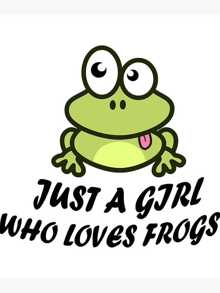 Just A Girl Who Loves Frogs' Sticker