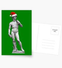 Michelangelo's David - Christmas Edition Postcards