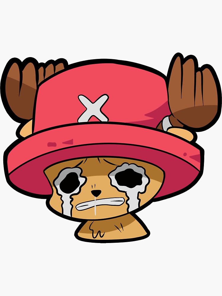 Chopper Crying Of One Piece Sticker For Sale By Garistepi Redbubble 