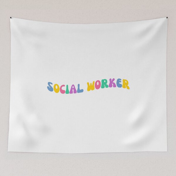 Item preview, Retro Floral Social Worker- Social Work - LSW MSW LCSW designed and sold by CaitU.