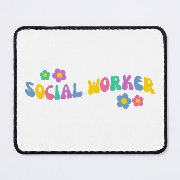 Item preview, Retro Floral Social Worker- Social Work - LSW MSW LCSW designed and sold by CaitU.