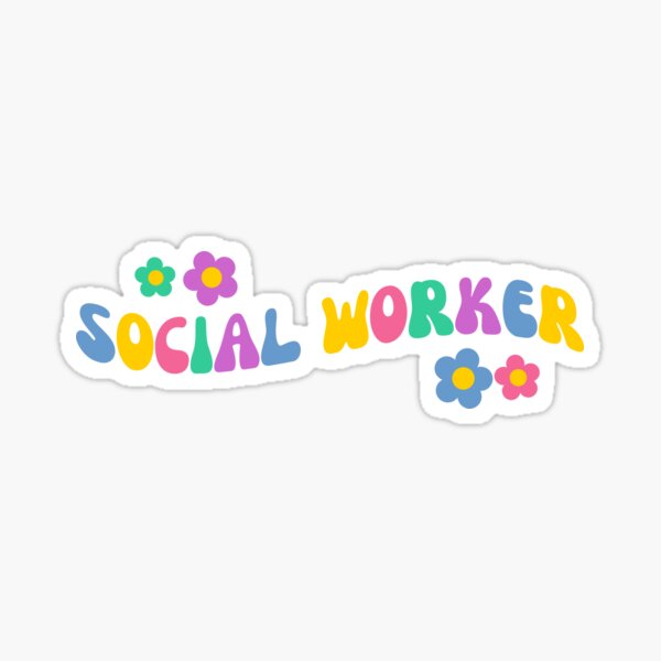 Item preview, Retro Floral Social Worker- Social Work - LSW MSW LCSW designed and sold by CaitU.