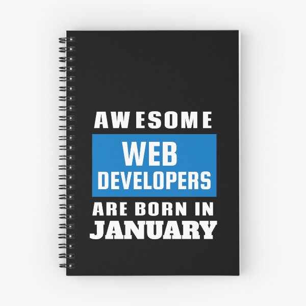 Item preview, Awesome Web Developers Are Born In January - Birthday designed and sold by Superhero Gear.