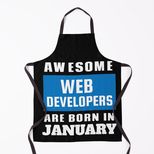 Item preview, Awesome Web Developers Are Born In January - Birthday designed and sold by Superhero Gear.