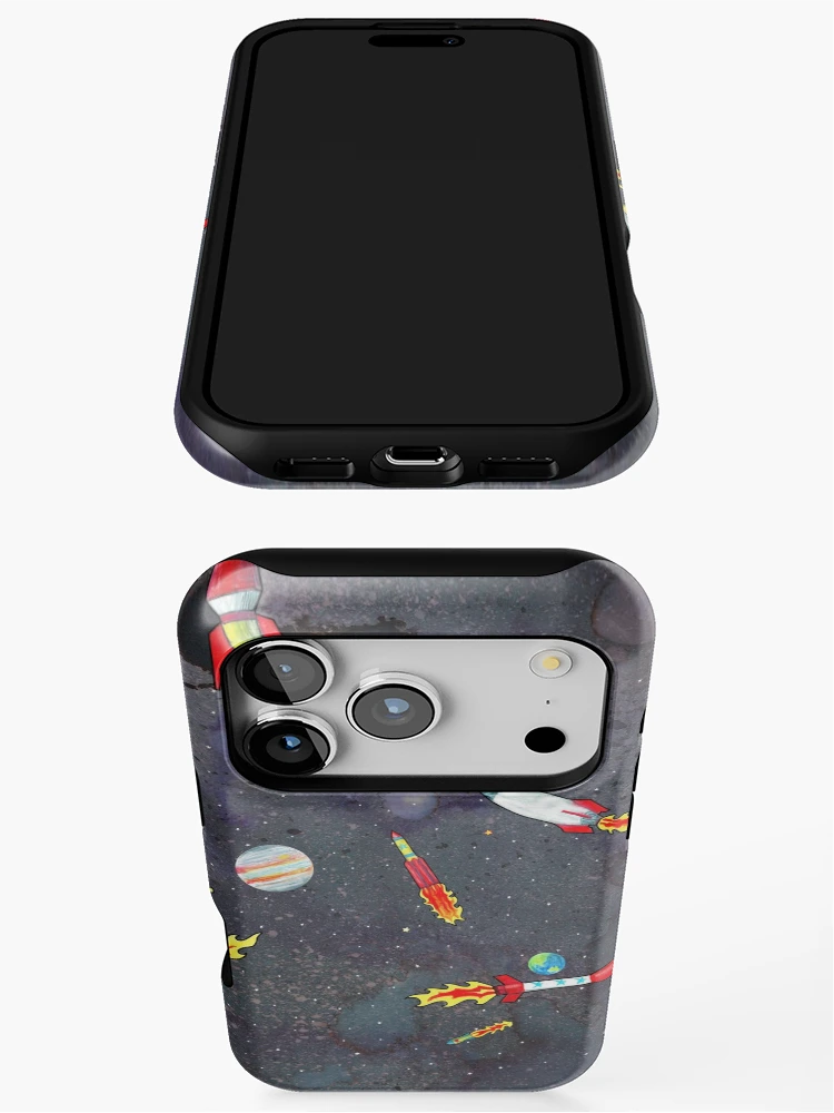 Thumbnail 3 of 4, iPhone Case, 8 Rockets designed and sold by Susan Craig.