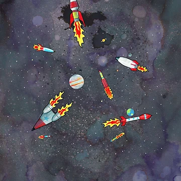 Artwork thumbnail, 8 Rockets by Susan Craig