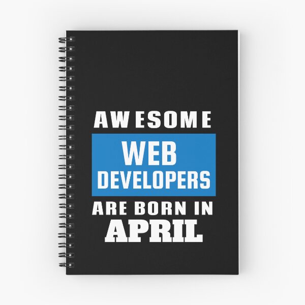 Item preview, Awesome Web Developers Are Born In April - Birthday designed and sold by Superhero Gear.