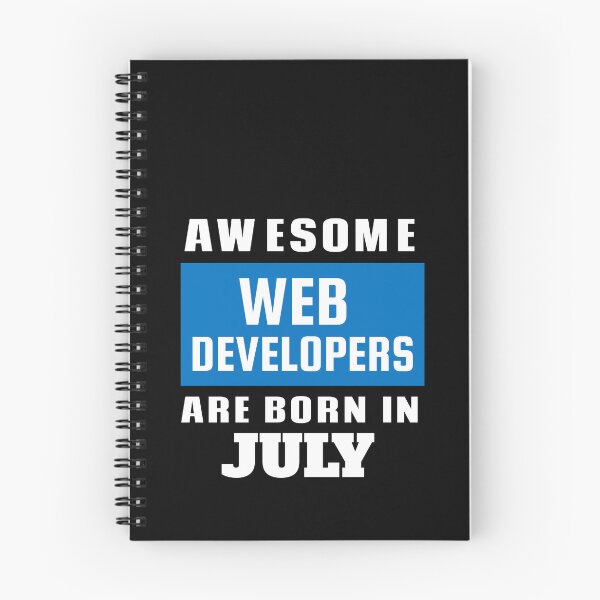 Item preview, Awesome Web Developers Are Born In July - Birthday designed and sold by Superhero Gear.