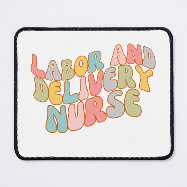Item preview, Retro Floral Labor and Delivery Nurse - RN - Registered Nurse - Labor and Delivery Room Nurse designed and sold by CaitU.