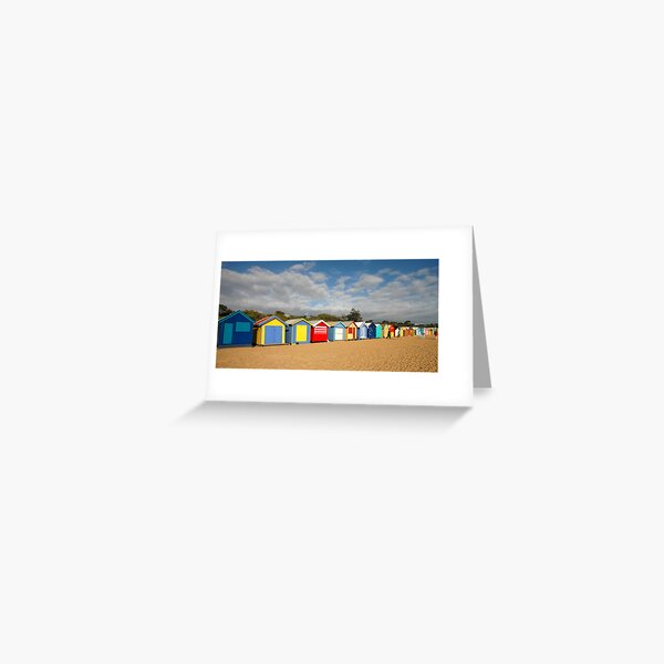 Beautiful Brighton Bathing Boxes Greeting Card