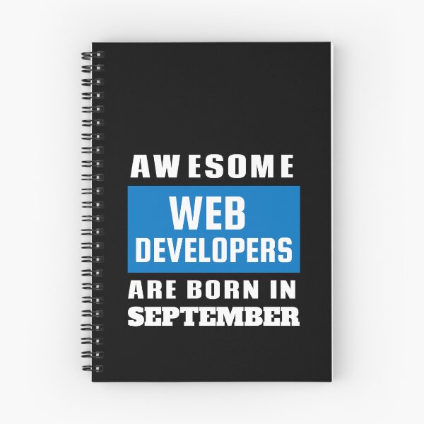 Item preview, Awesome Web Developers Are Born In September - Birthday designed and sold by Superhero Gear.
