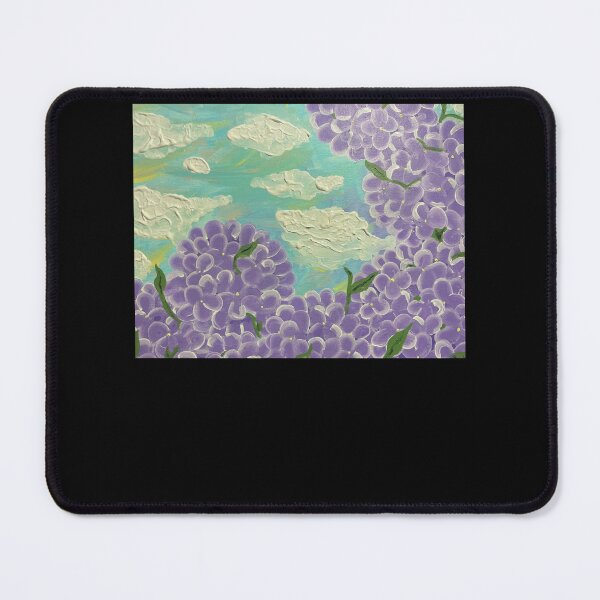Item preview, Gracies Hydrangeas meadow, garden, clouds, sky, flowers designed and sold by MataJrRay.