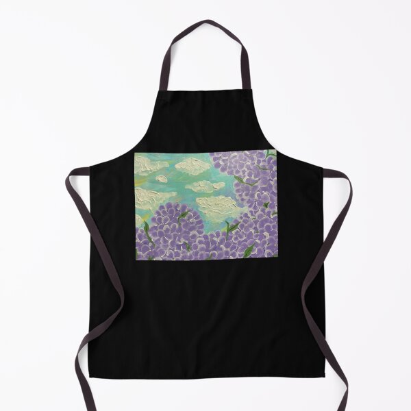Item preview, Gracies Hydrangeas meadow, garden, clouds, sky, flowers designed and sold by MataJrRay.