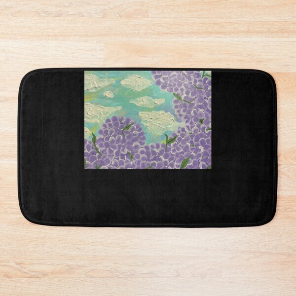 Item preview, Gracies Hydrangeas meadow, garden, clouds, sky, flowers designed and sold by MataJrRay.