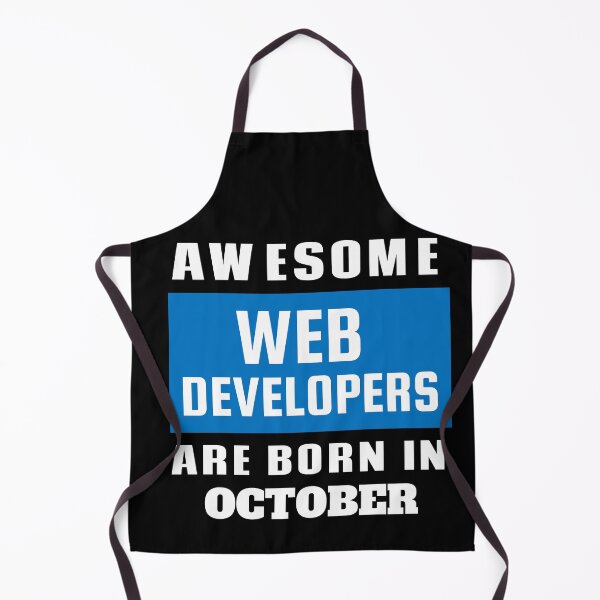 Item preview, Awesome Web Developers Are Born In October - Birthday designed and sold by Superhero Gear.