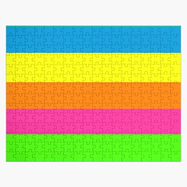 PLAIN SOLID NEON FLUORESCENT RAINBOW STRIPES 5 COLORS  Poster for Sale by  ozcushions