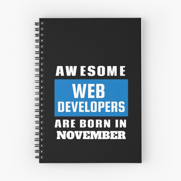 Item preview, Awesome Web Developers Are Born In November - Birthday designed and sold by Superhero Gear.