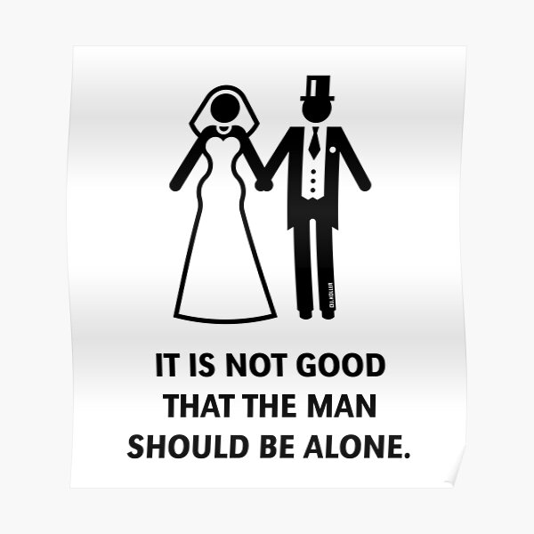 it-is-not-good-that-the-man-should-be-alone-wedding-bible-black