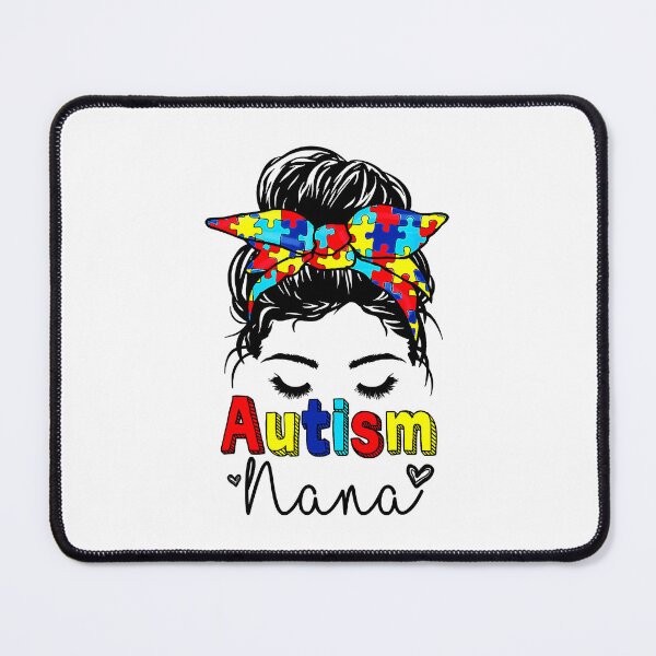 Item preview, Autism Nana Messy Bun Sunglasses Bandana Be Kind Mothers Day designed and sold by HaaChris-Artis.