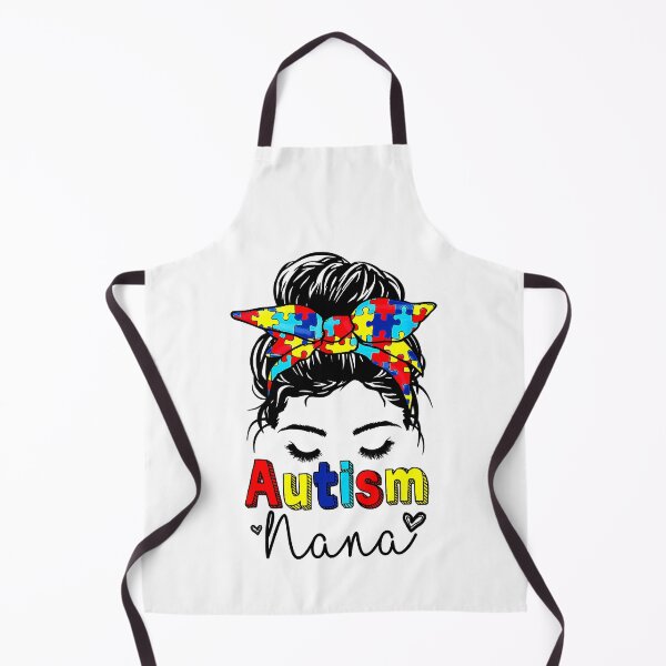 Item preview, Autism Nana Messy Bun Sunglasses Bandana Be Kind Mothers Day designed and sold by HaaChris-Artis.