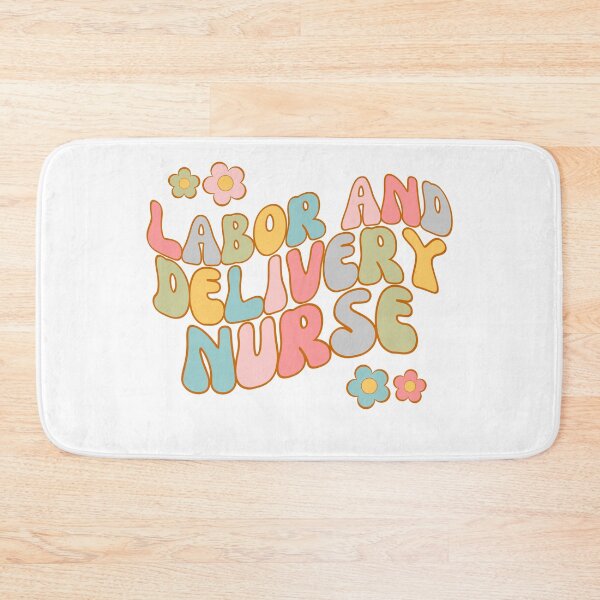 Item preview, Retro Floral Labor and Delivery Nurse - RN - Registered Nurse - Labor and Delivery Room Nurse designed and sold by CaitU.