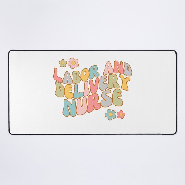 Item preview, Retro Floral Labor and Delivery Nurse - RN - Registered Nurse - Labor and Delivery Room Nurse designed and sold by CaitU.