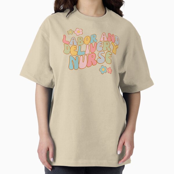 Item preview, Retro Floral Labor and Delivery Nurse - RN - Registered Nurse - Labor and Delivery Room Nurse designed and sold by CaitU.