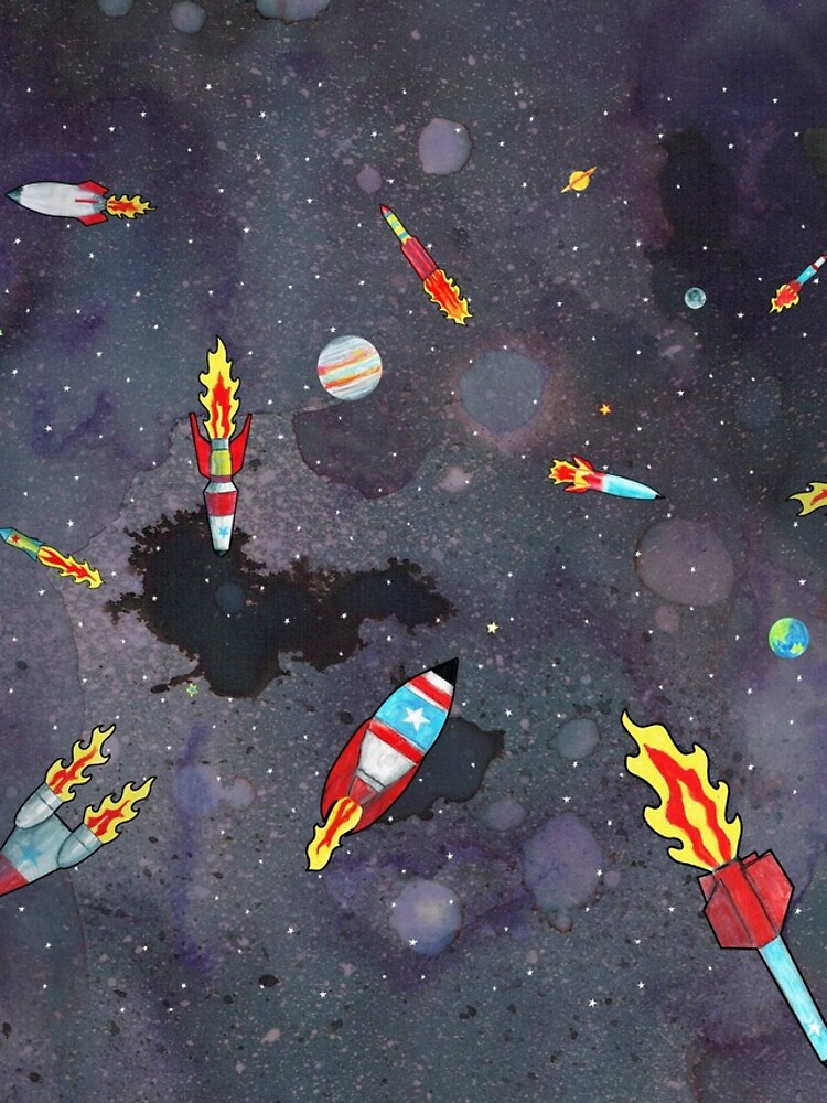 Thumbnail 4 of 4, iPhone Case, 10 Rockets designed and sold by SusanCraig.