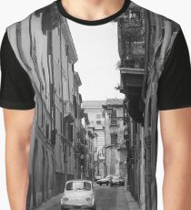 Cinquecento Fiat 500 Verona BW Graphic T-Shirt