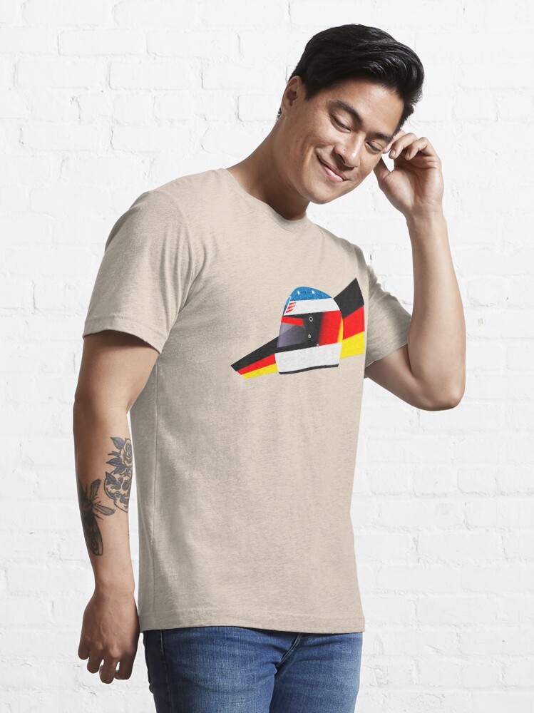 Alternate view of German racing driver helmet Essential T-Shirt