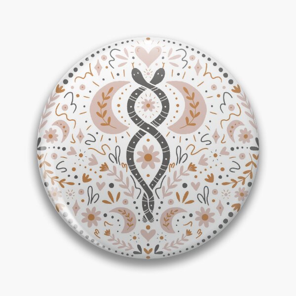 Artikelvorschau, Mystic boho snakes - blush, ochre, charcoal and cream entworfen und verkauft von Chelsea Jay.