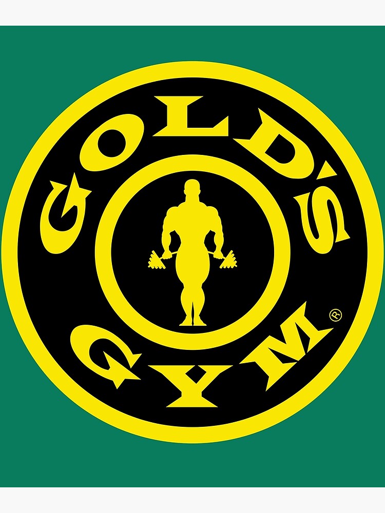 gold-s-gym-logo-poster-for-sale-by-luckymanvintage-redbubble