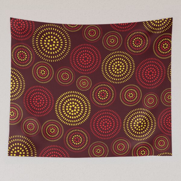 Item preview, Círculos discontinuos: color amarillo y rojo designed and sold by RelmoArtworks.