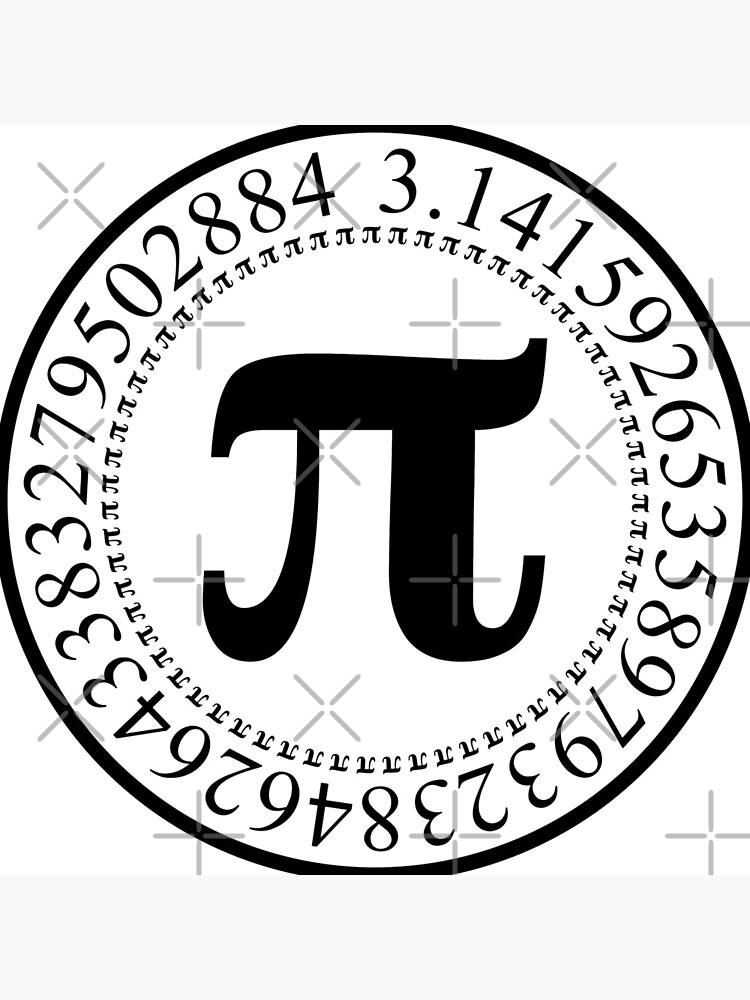 Pi Circular Digits - Black Text Design for Math and Science Geeks/Nerds by geeksta