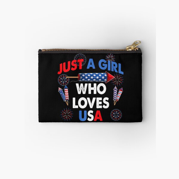 Item preview, Just a Girl Who Loves USA Funny 4th of July Fireworks Patriotic designed and sold by nwaja-art.