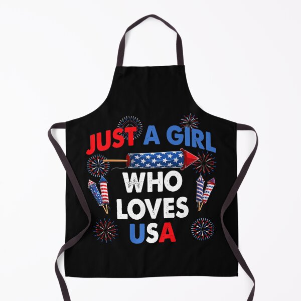 Item preview, Just a Girl Who Loves USA Funny 4th of July Fireworks Patriotic designed and sold by nwaja-art.