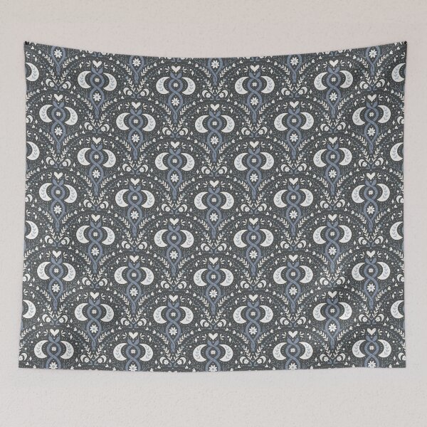 Artikelvorschau, Mystic boho snakes - blue, charcoal, white entworfen und verkauft von Chelsea Jay.