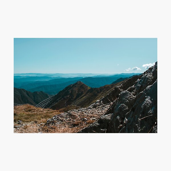 Item preview, /// Alpine Air /// Sunday midday view from Main Track lookout Blue Lake, Kosciuszko NP, NSW Australia  designed and sold by Est-Image-Co.
