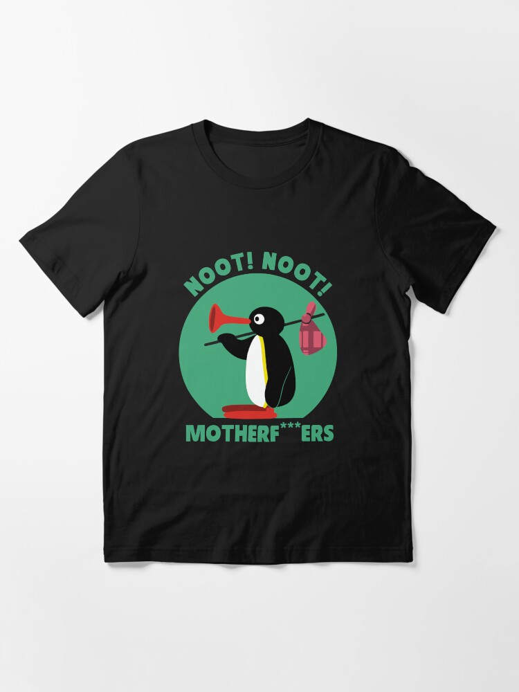 Imagen 3 de 7, Camiseta esencial con la obra no no no pingu retro vintage, diseñada y vendida por Ranscreative.